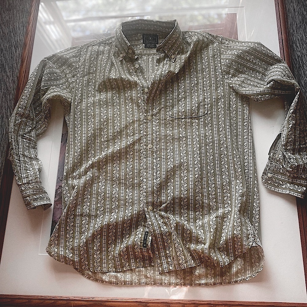 New Light Hunter Green Lucky Brand Designer Button Up | Medium